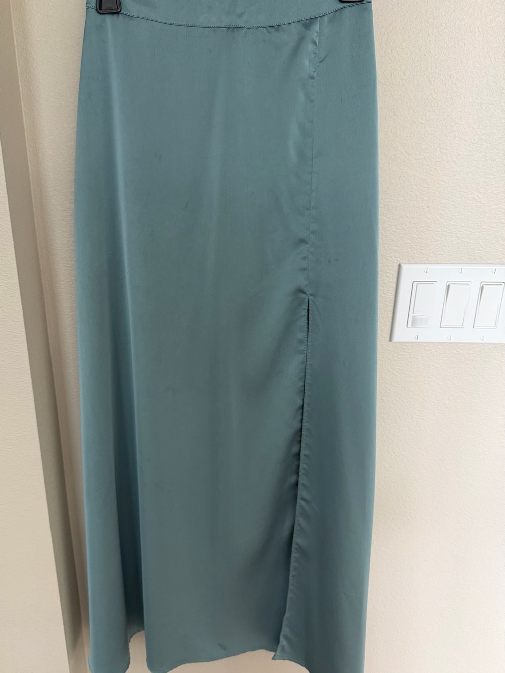 Sincerely Jules Teal Maxi Skirt with Side Slit
